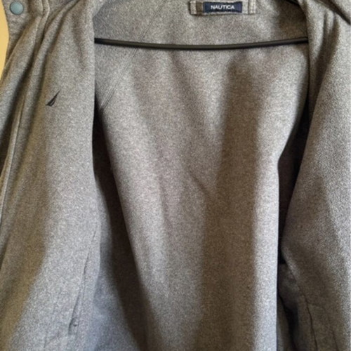 Nautica reversible jacket men's XL like new, gray and yellow