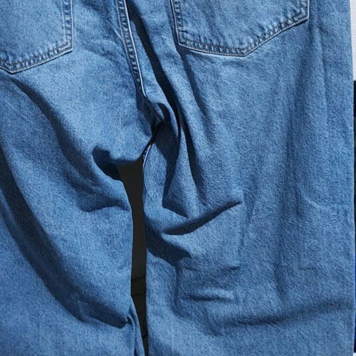 Denim H&M in blue, straight wide fit, size 46, like new