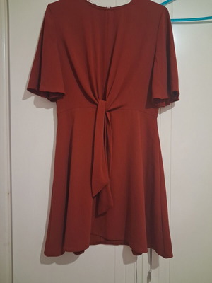 Primark women's terracotta mini dress like new