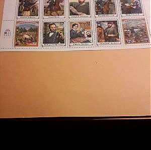 CIVIL WAR 1861-1865 (20stamps)