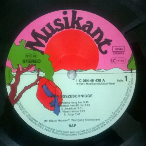 BAP Für Usszeschnigge! LP like new, rock