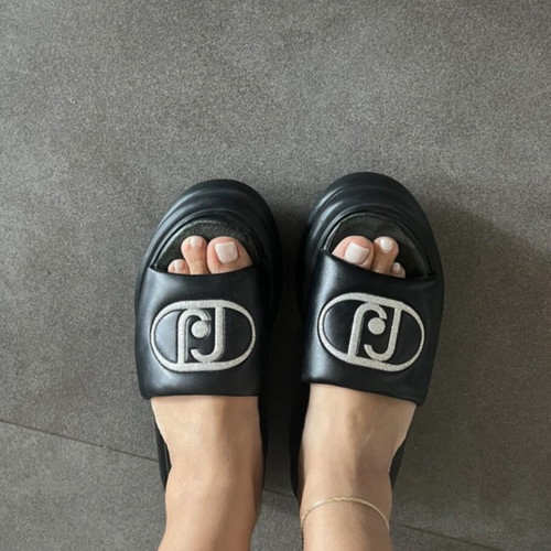Liu Jo slippers like new, black and silver, size 36