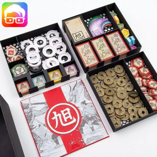 Rising Sun Board Game Organizer new, 3D printed insert