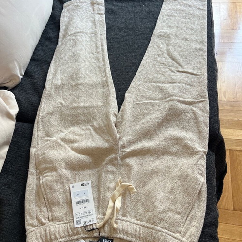 Zara pants new, beige, size medium