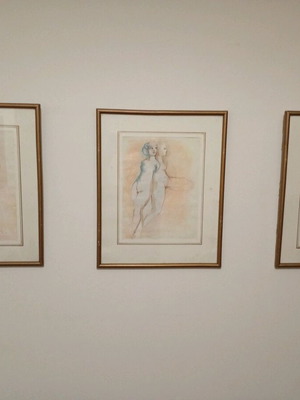 3 Καντραρισμένα Σχέδια της Leonor Fini Μεταχειρισμένα, Σετ