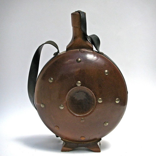 Tsotra old flask pagouri traditional wooden large like new