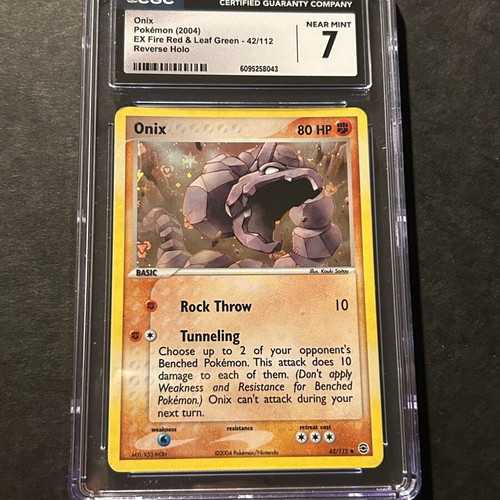 Pokémon card Onix (FL 42) EX FireRed & LeafGreen reverse holo used