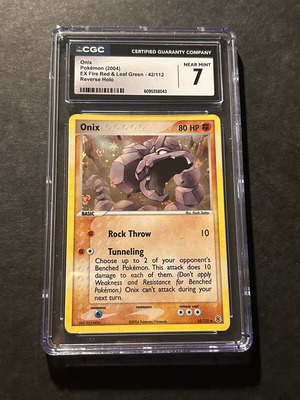 Pokémon card Onix (FL 42) EX FireRed & LeafGreen reverse holo used