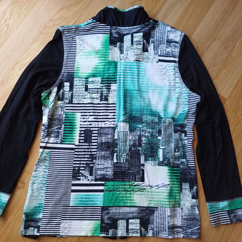 Jersey jacket like new, multicolor, size L