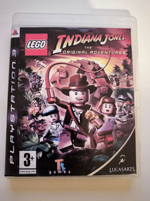 Lego Indiana Jones The Original Adventures PS3 game used, custom cover