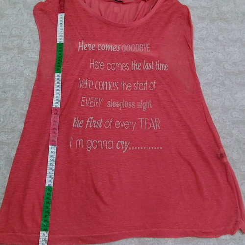 Edward Jeans Coral Top like new, size S, 100% linen and cotton