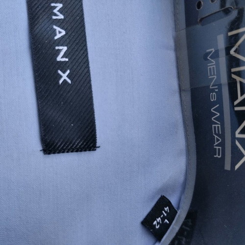 Men's dress shirts new, size L, gray and blue, set of 2