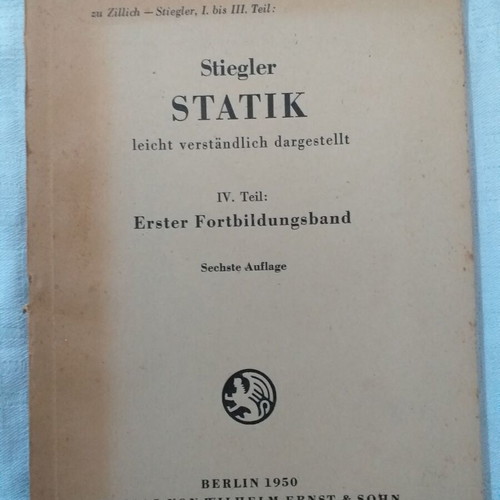 Collectible technical German books used, set of 6 volumes