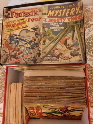 Fantastic Four #28 and Journey Into Mystery #102 used golden age comics