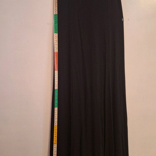 Black maxi dress Parizianista like new with crisscross straps and slit