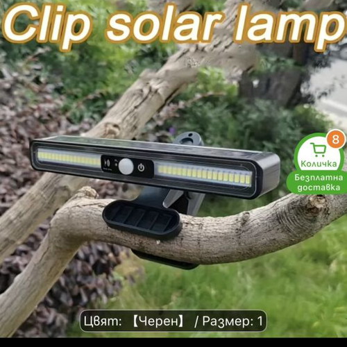 Clip Solar Lamps new, pack of 4, motion sensor, 1080 lumens