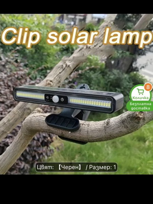 Clip Solar Lamps new, pack of 4, motion sensor, 1080 lumens