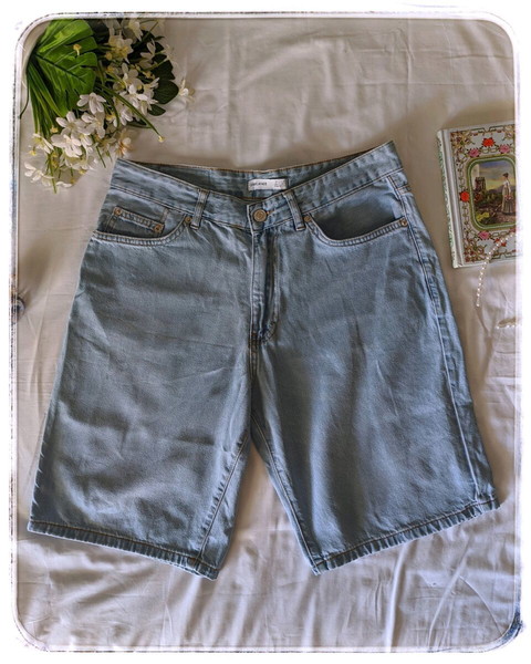 Large Summer bermuda jean • τζιν Βερμούδα γυναικεία // unisex