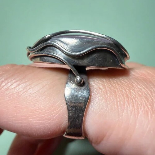Handmade ring with silver 925 and amethyst used