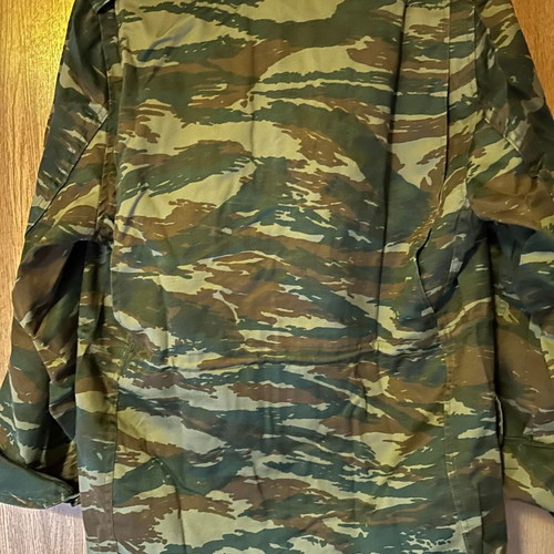 Camouflage jacket used, with inner lining and hood, 2 pieces