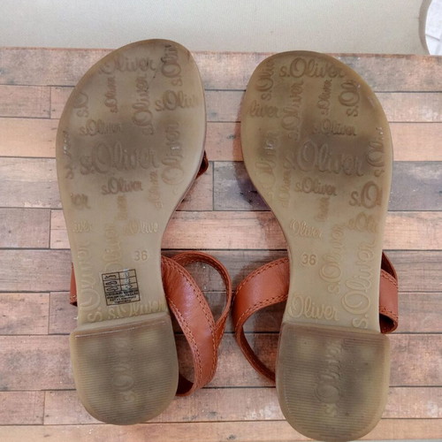 S.Oliver sandals brown size 36 new