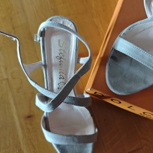 Stefania women's sandals size 37 used, gray