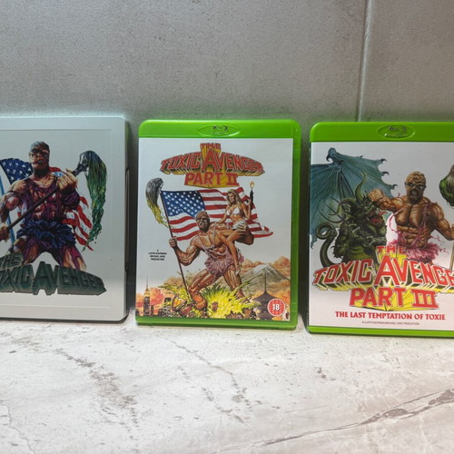 Toxic Avenger 1-3 Blu-ray σαν καινούργιο, πακέτο με steelbook