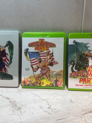 Toxic Avenger 1-3 Blu-ray like new, set with steelbook
