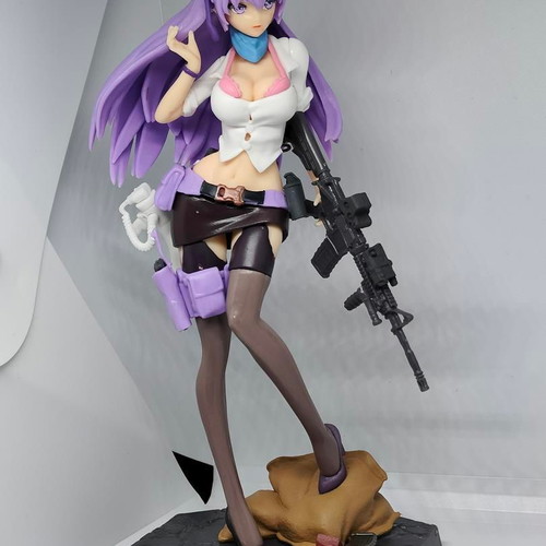 Anime Girl Collectible Figure with M4 Gun and Equipment like new