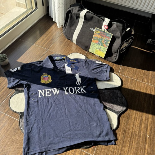 New York No5 Polo shirt size S blue brand new