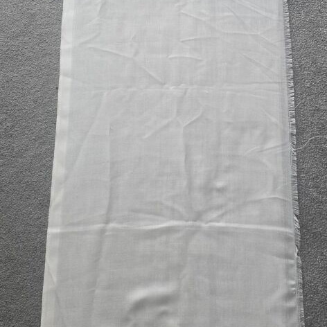 White semi-transparent fabric like wool or cotton, like new
