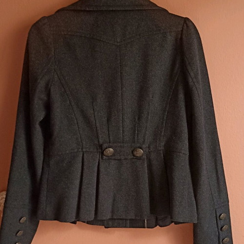 Women's short jacket Forever Unique like new, size M, dark gray-black