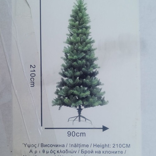Christmas tree 2.10m with 50cm gift tree and decorations