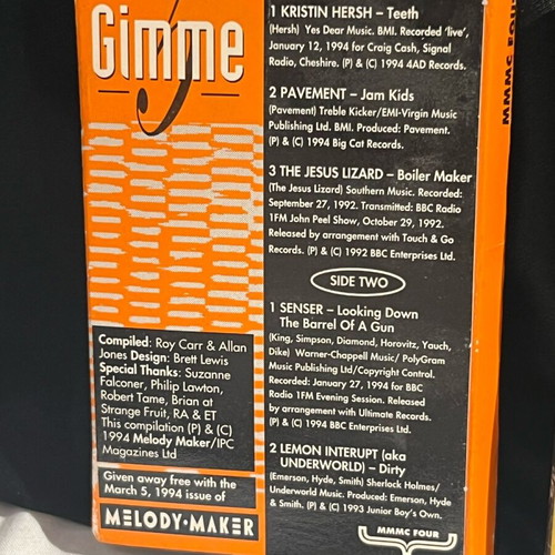 Melody Maker vintage cassette tapes Gimme 5 and Five Alive like new