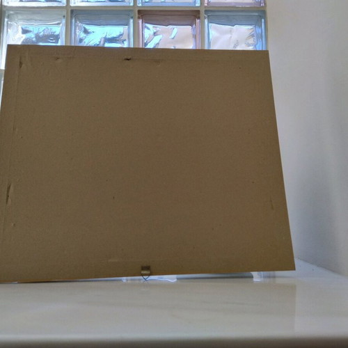 Painting new on cardboard with frame and glass 0.50x0.40
