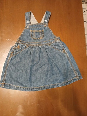 Baby Gap denim dress for girl 18-24 months like new, 100% cotton