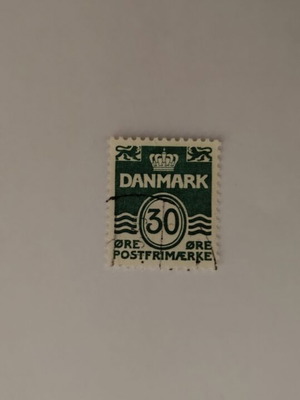 Denmark 30 Øre Stamp like new, collectible