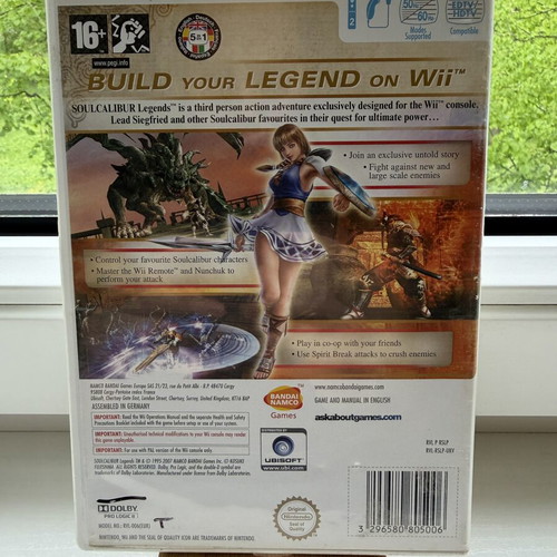 Soulcalibur Legends Wii game used, Nintendo console