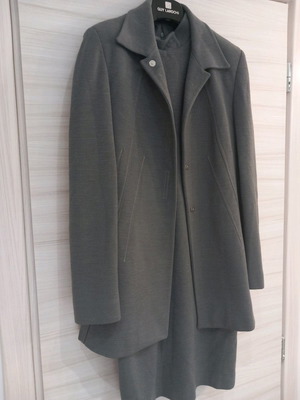 Di.do women's set dress and jacket used, gray, size M/L