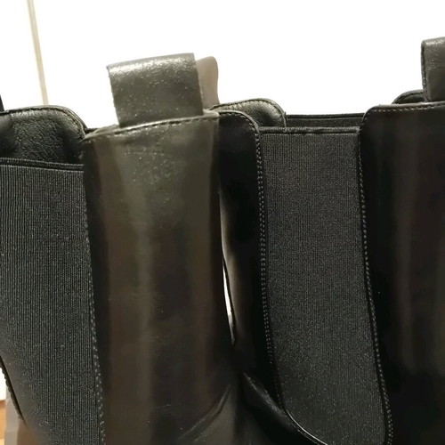 Seven black ankle boots size 37 new unworn