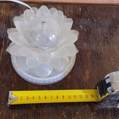 Vintage Lotus Lamp used, rotating with colorful lights