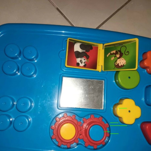 Pull and construction toy like new with cart and building blocks