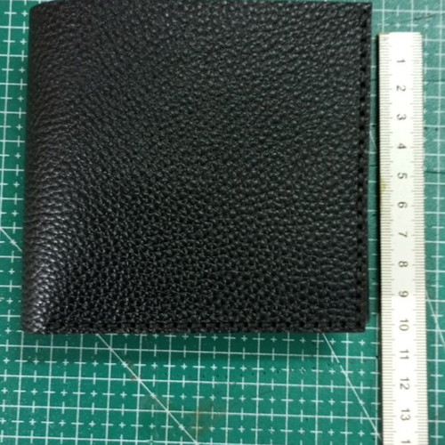 Handmade wallet from genuine cow leather in black