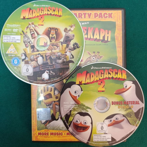 Madagascar DVD like new, 2-disc dubbed movie pack
