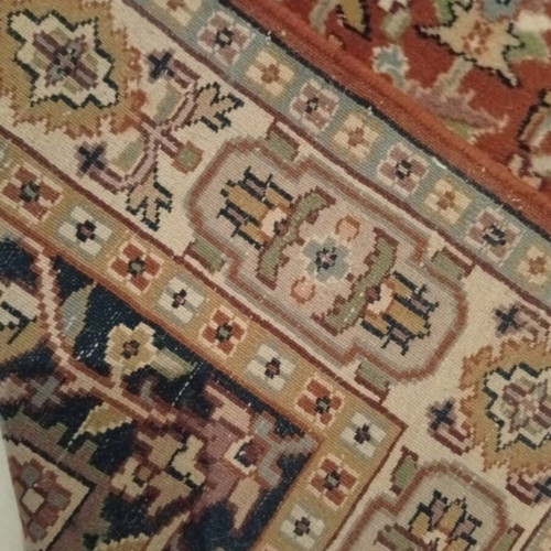 Handmade Afghan Bukhara rug used, 2 x 3.10 m, terracotta wool