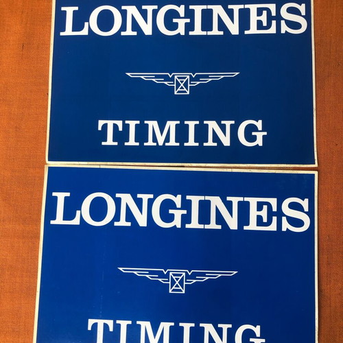 Longines vintage stickers like new for racing cars