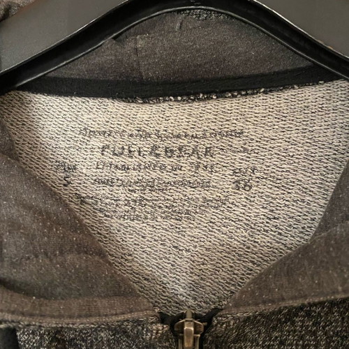 Pull & Bear unisex cardigan used gray with hood