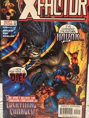 X Factor comic issues 133-149 used, pack one of three