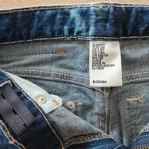 H&M boys' jeans 7-8 years like new, blue