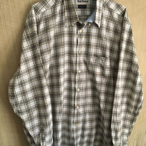 Barbour tartan shirt size L like new, 100% cotton